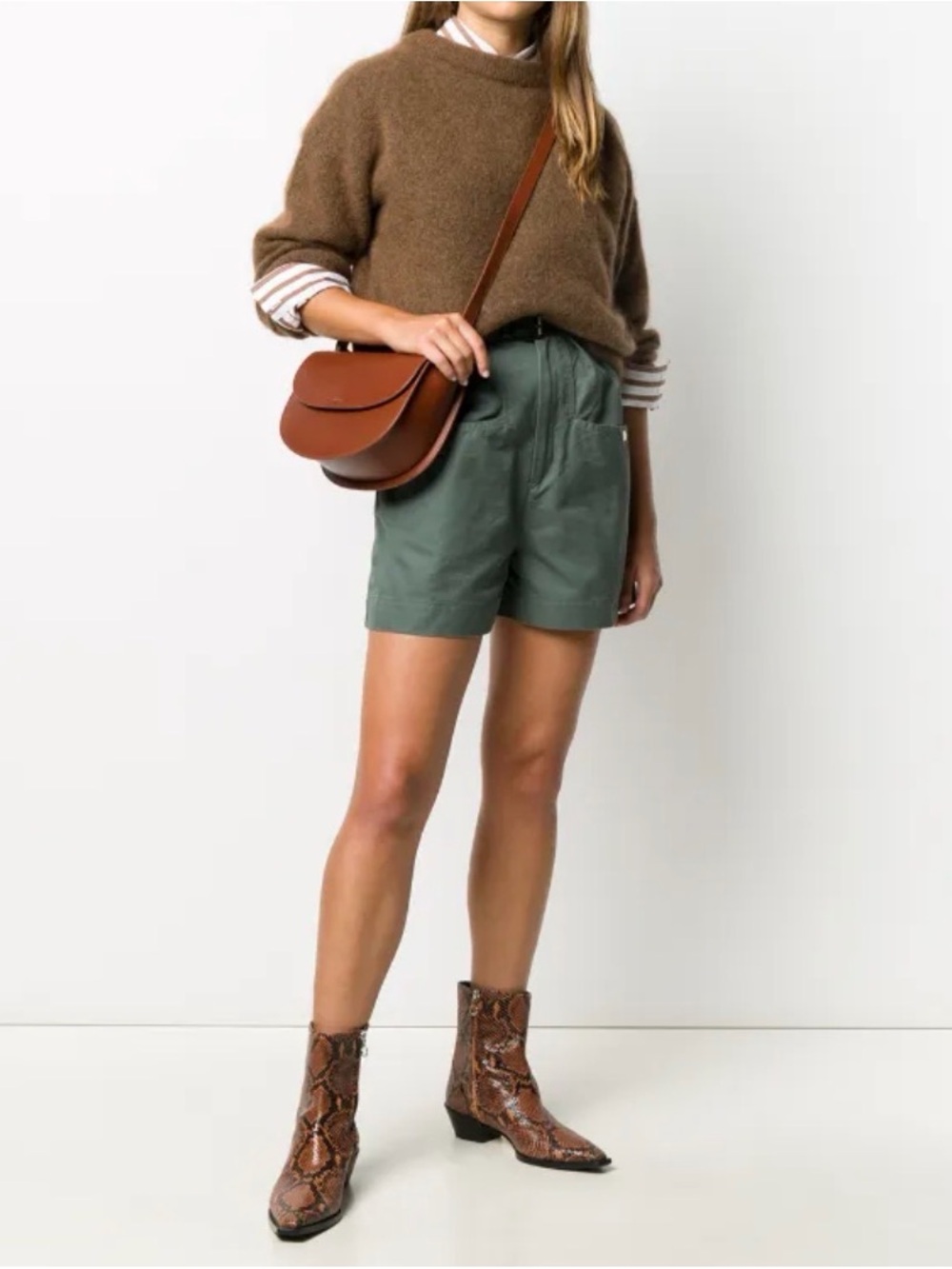 A.P.C. Geneva Flop Brown Brown Leather Bag - Picture 7 of 7